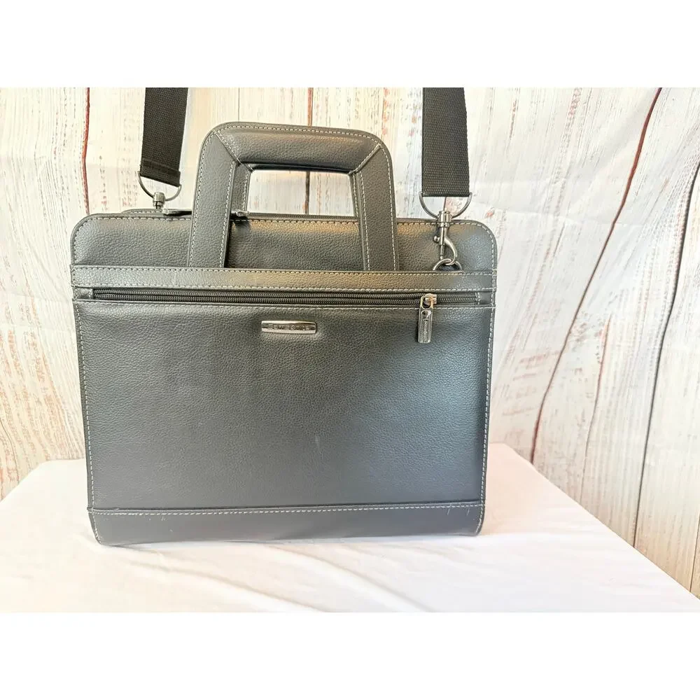 Vintage Samsonite Portfolio Briefcase Organizer Binder Laptop Bag Black